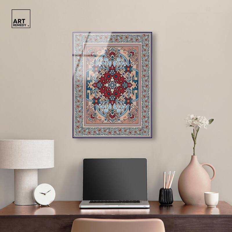 Ornamental bloom Acrylic by Art Remedy, Ready to Hang