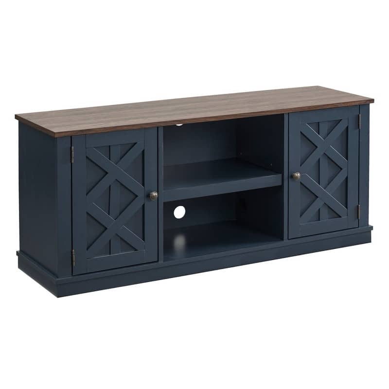 54" Farmhouse Wood TV Stand for TVs up to 60"