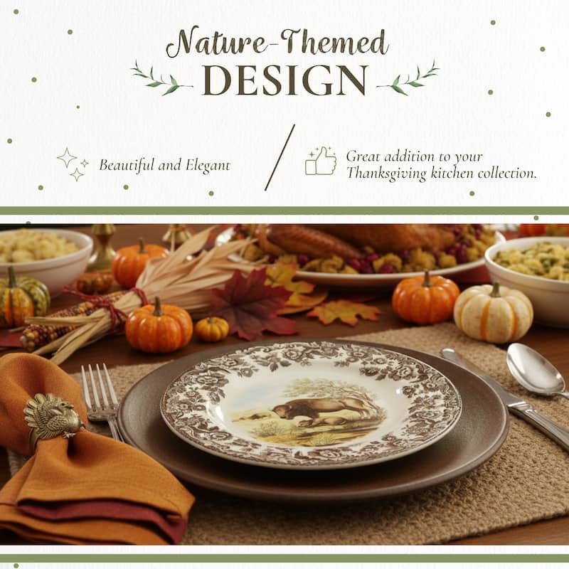 Spode Woodland Assorted Animals Salad Plate