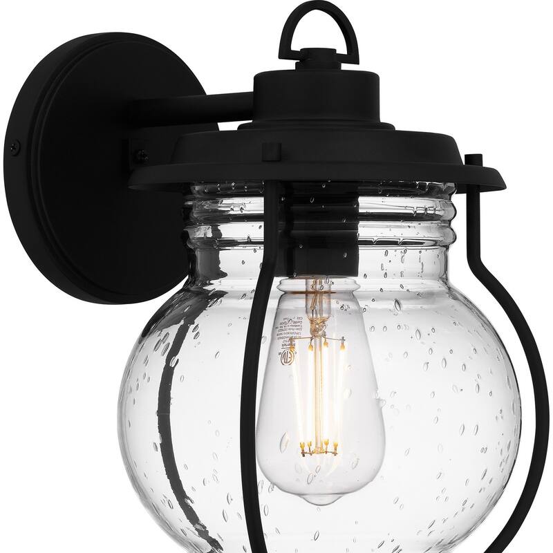 Earth Black One Light Outdoor Wall Mount from the Luther Collection