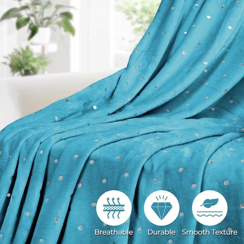 Superior Fleece Plush Medium Weight Soft Fluffy Decorative Blanket