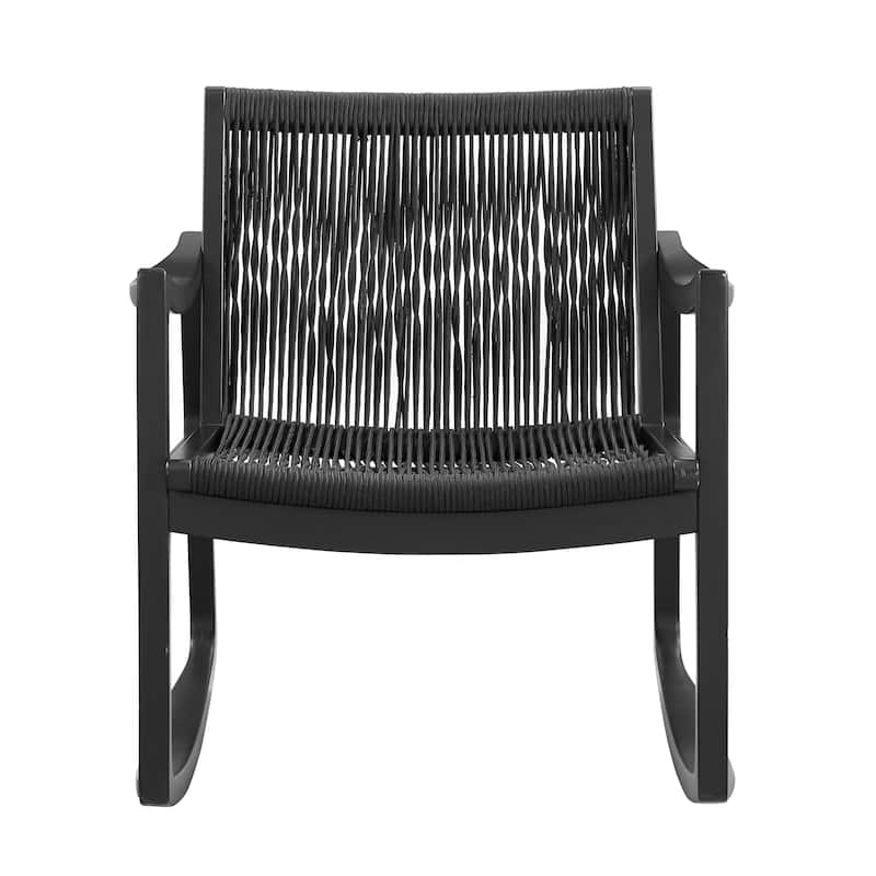 Riverhill Woven Rope Rocking Accent Chair