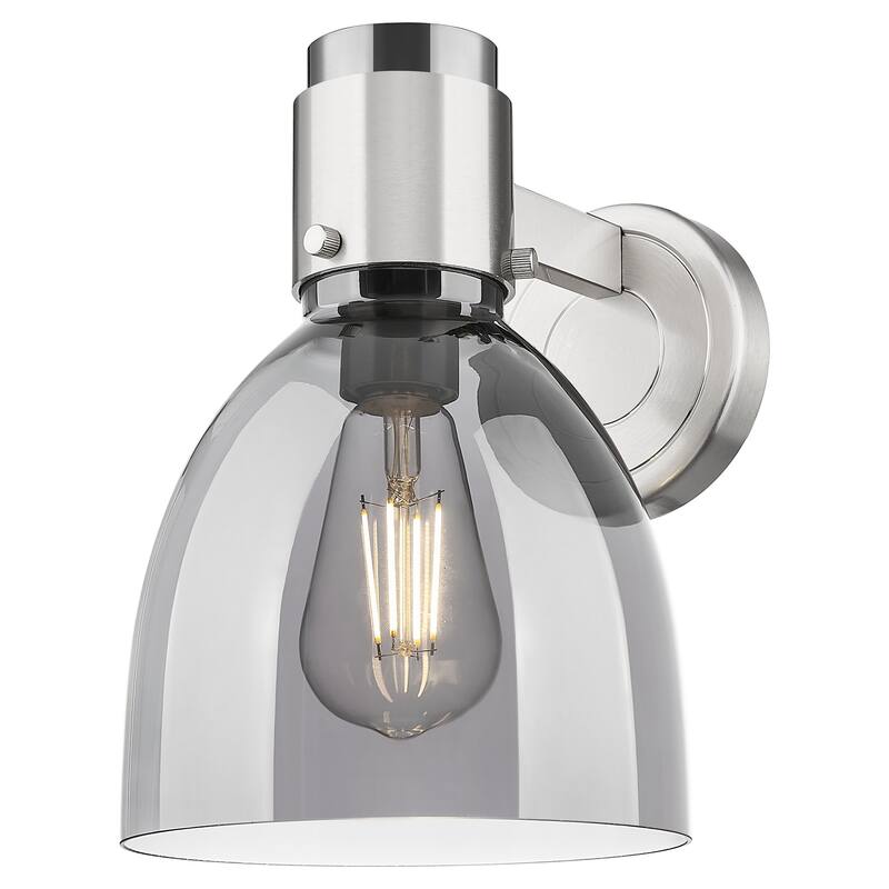 Innovations Lighting 464-1W-G464D-7SM Lawton Bell 9" Tall Bathroom - Satin Nickel