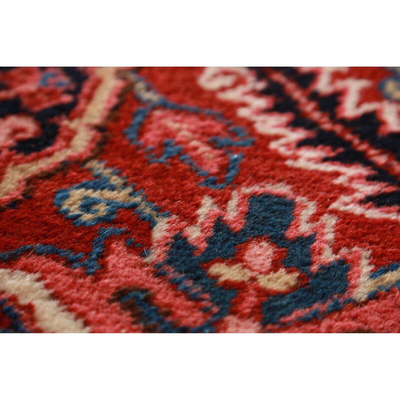 Hand Knotted Oriental 100% Wool Carpet Traditional Medallion Red Heriz Area Rug - 19' 3'' X 12' 0''