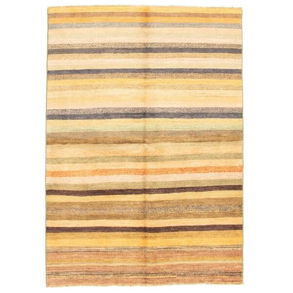 slide 1 of 9, ECARPETGALLERY Hand-knotted Peshawar Ziegler Multi Color Wool Rug - 5'6 x 8'1 Multi Color - 5'6 x 8'1