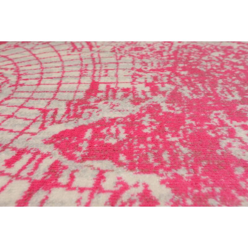 Modern Abstract Map Oriental Polypropylene Area Rug
