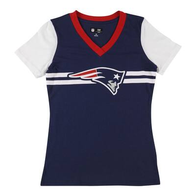 NFL Womens New England Patriots Graphic T-Shirt,, Blue, X-Small