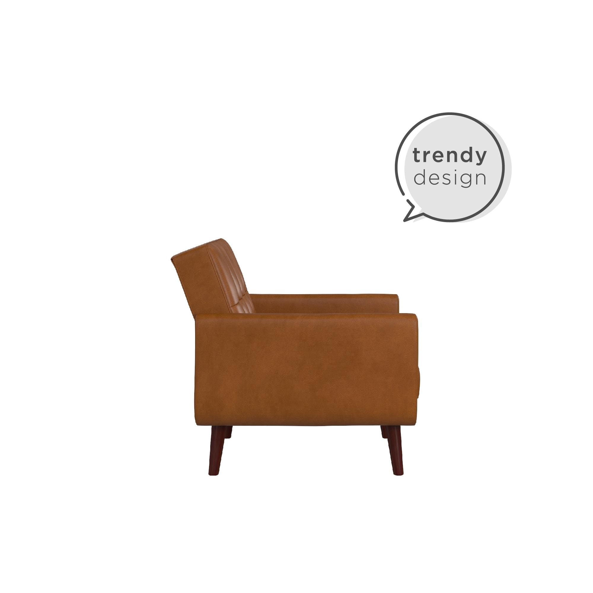 Avenue greene fania faux leather modern chair shop