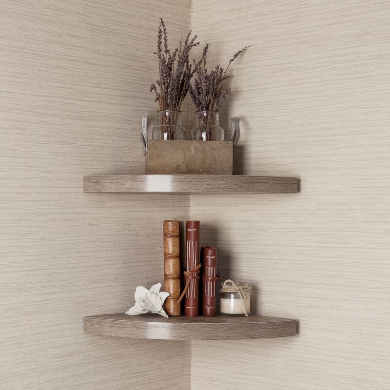 Corner Radial Shelves (Set of 2)