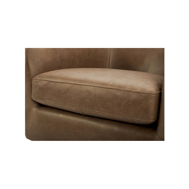 Aurelle Home Modern Upholsted Swivel Barrel Chair
