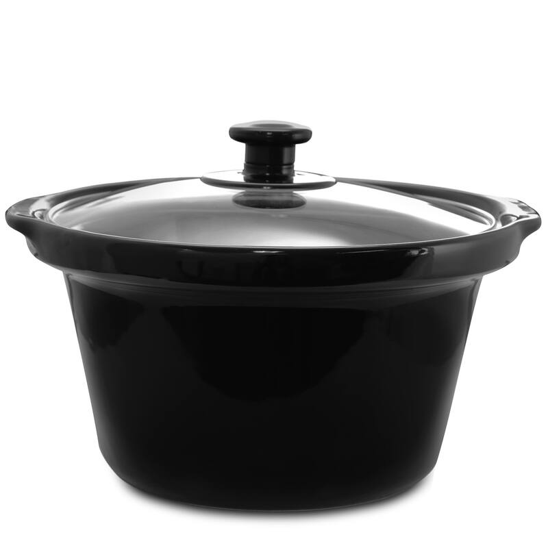 MegaChef 3 Set 2.5Qt Slow Cooker Server Copper/Black with Ceramic Pots