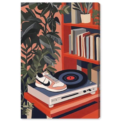 Vinyl and Sneaker Canvas by Art Remedy, Gallery Wrapped