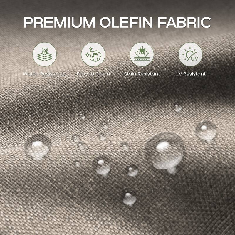 ArcoBay 6-Piece Brown Wicker Outdoor Patio Chaise Lounge with 5-Inch Thick Cushions and Side Table