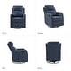 preview thumbnail 41 of 53, Diana Modern Polyester 360-degree Swivel Rocker Recliner by HULALA HOME