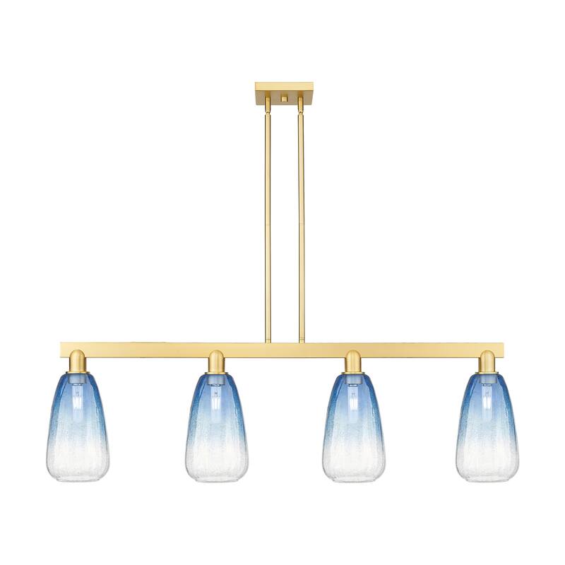 Innovations Lighting Urban Downtown - Brookhaven Almond - 4 Light 48" Stem Hung Island Light