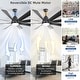 preview thumbnail 76 of 128, Sofucor 52/66/72/76/84Inch Large Ceiling Fan with Dimmable LED Light ,Remote&APP Control,8 Blades for Large Living Room,Porch