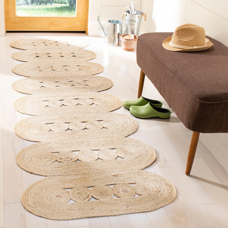 SAFAVIEH Handmade Natural Fiber Helje Jute Rug - 2'3" x 6' Runner - Ivory