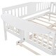 preview thumbnail 38 of 72, Elegant Design Daybed with Trundle Bed, Wooden Sofa Bed for Bedroom Living Room, Wood Platform Bed Frame for Kids Teens Guests