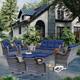 Option Navy Blue-Gray Rattan