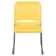 preview thumbnail 69 of 88, 5 Pack 880 lb. Capacity Full Back Contoured Sled Base Stack Chair - 23.75"D x 19.5"W x 32"H