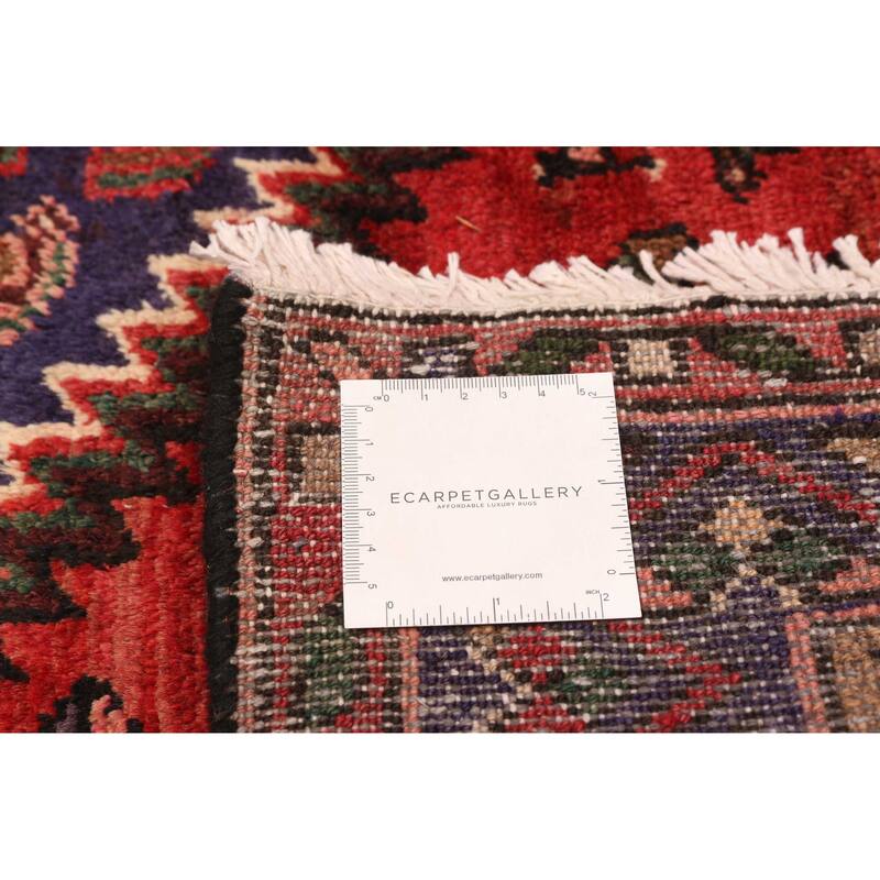 ECARPETGALLERY Hand-knotted Andelz Red Wool Rug - 4'4 x 7'4