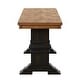 preview thumbnail 42 of 42, Eleanor Two-Tone Trestle Leg Wood Dining Bench by iNSPIRE Q Classic