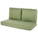 preview thumbnail 30 of 163, Haven Way Universal Outdoor Deep Seat Loveseat Cushion Set 46x26 - Sage Green