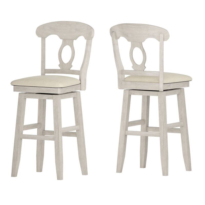 Eleanor Napoleon Back Wood Swivel Chair by iNSPIRE Q Classic