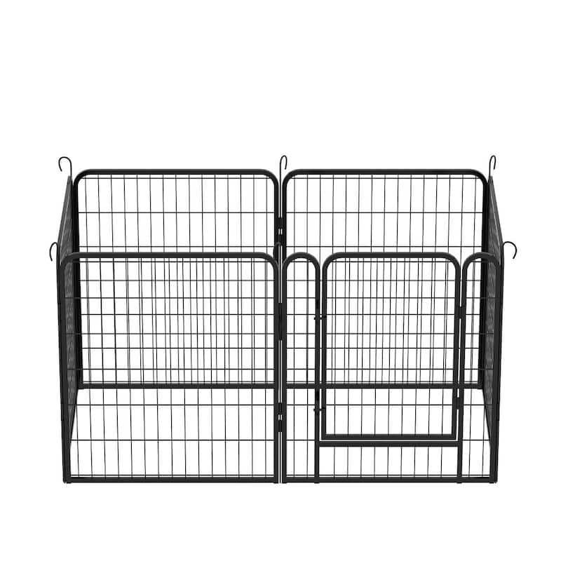 Heavy Duty Metal Dog Playpen with Door and 6 to 16 Panels for Indoor Outdoor