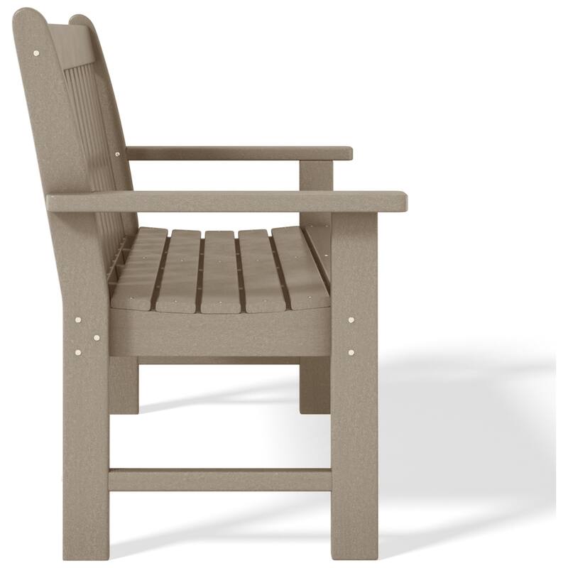 Polytrends Laguna 51" Outdoor Patio 2-Person Garden Bench