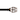 7/8" dia. Single Curtain Rod Set with Vine Woven Tulipa _Matte Black