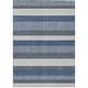 preview thumbnail 46 of 149, Machine Washable Indoor/ Outdoor Cabana Stripe Chantille Rug