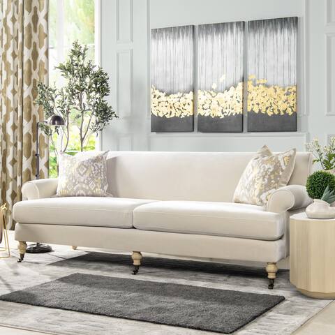 Alana 88" Modern Farmhouse Lawson Two-Cushion Tight-Back Sofa