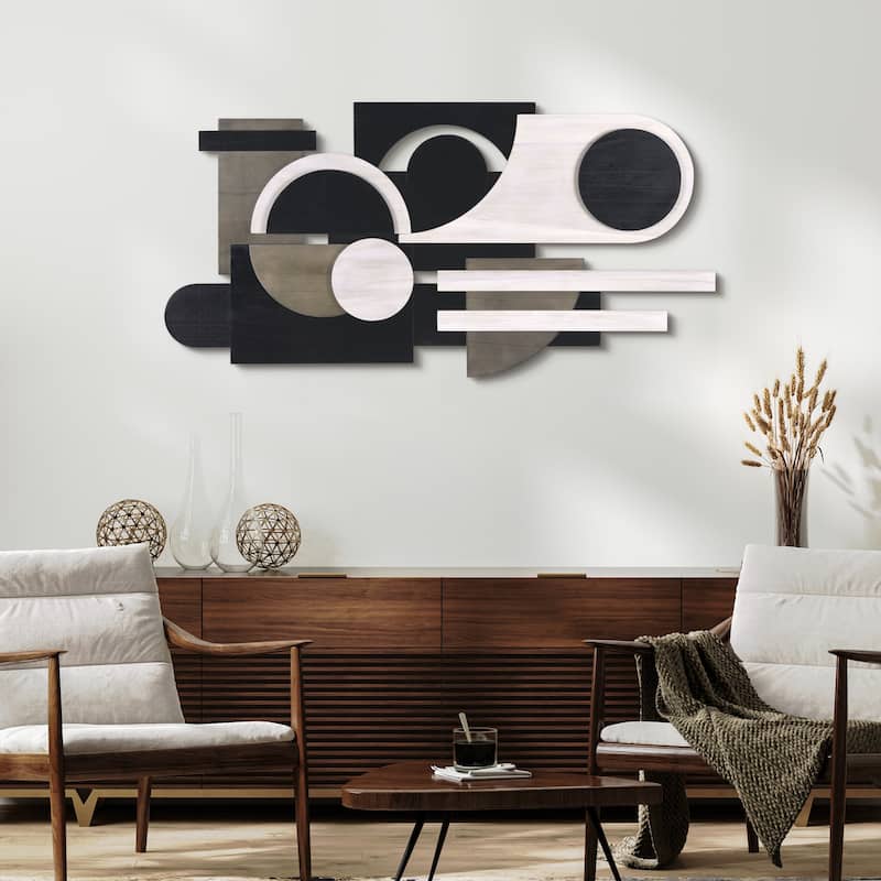 "Luminous Whisper,Dusk" Hand Made & Hand Finished Dimensional Solid Paulownia Wood Abstracts Wall Art