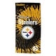 preview thumbnail 38 of 74, NFL Psychedelic Beach Towel 30" x 60" - Pittsburgh Steelers