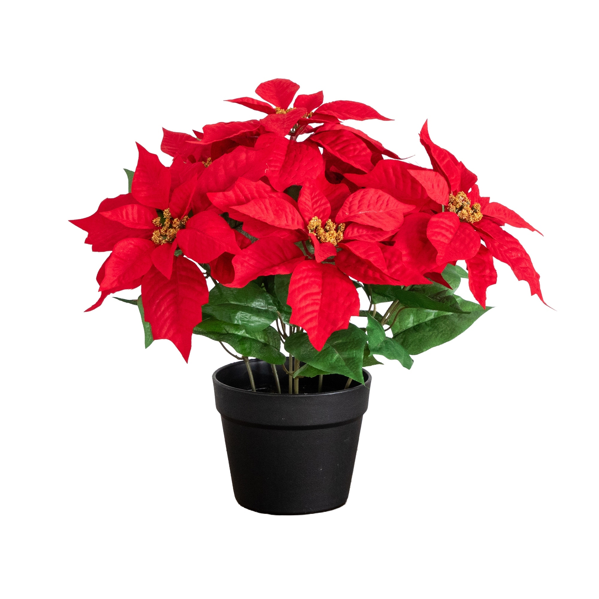 15-in Artificial Poinsettia Plant