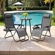 preview thumbnail 40 of 61, Homall Patio Zero Gravity Chair Lawn Lounge Chair with Pillow Set of 2 Grey