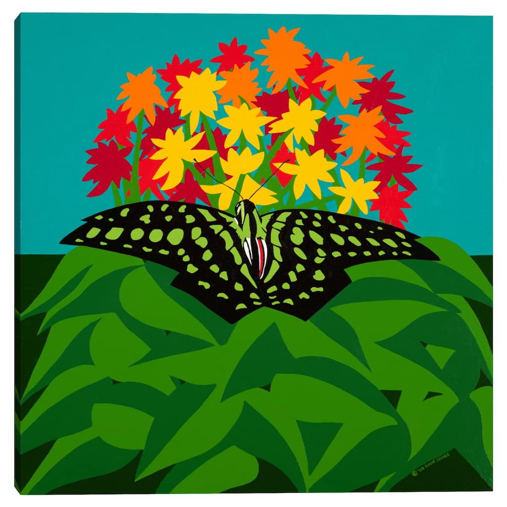 A Tailed Jay by Synthia SAINT JAMES Canvas Art Print