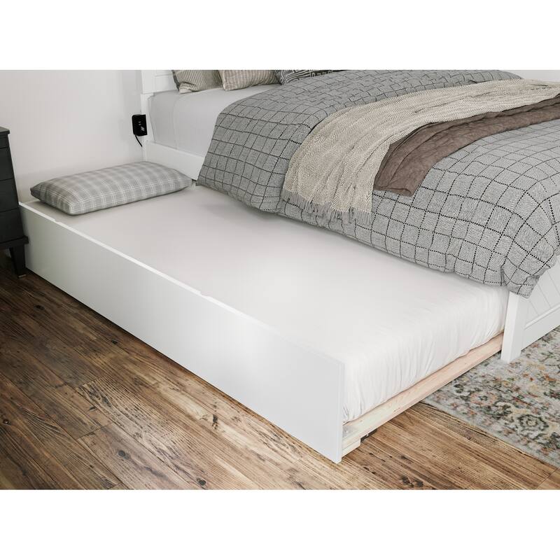 AFI, Canyon Platform Bed with Matching Footboard & Trundle
