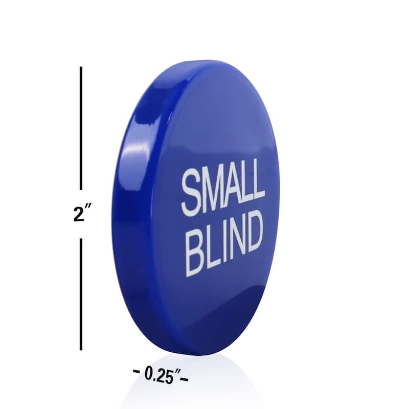 GSE™ Set of 3 Small Blind, Big Blind, Dealer Puck Buttons. Texas Hold'em Poker Accessories - Button