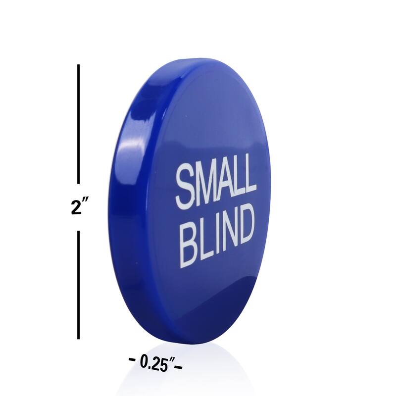 GSE™ Set of 3 Small Blind, Big Blind, Dealer Puck Buttons. Texas Hold