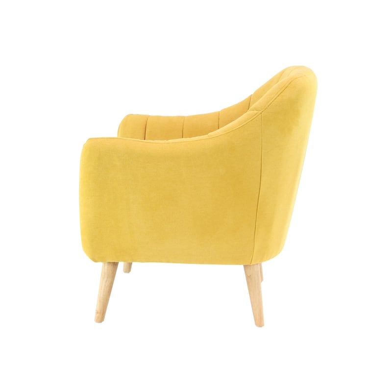Polyester Living Room Accent Chair - Black, Blue, or Yellow - Roche River Decor