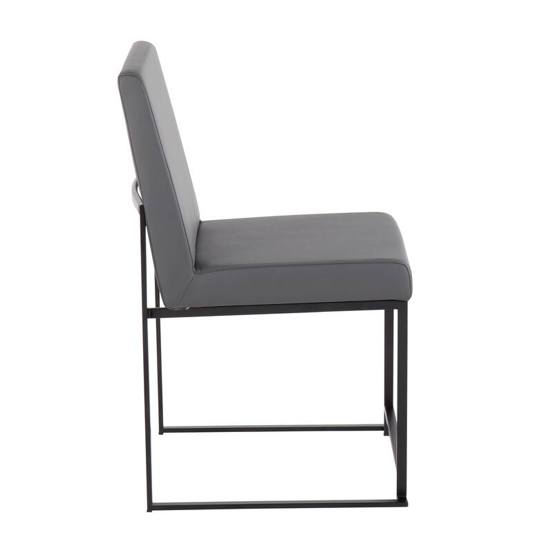 Strick & Bolton Forrest Black High Back Upholstered Dining Chair (Set of 2)