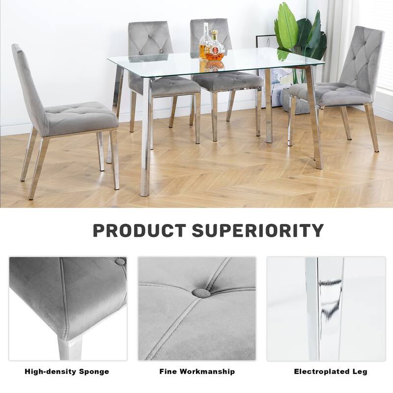 Set of 2 Modern Simple Dining Chair