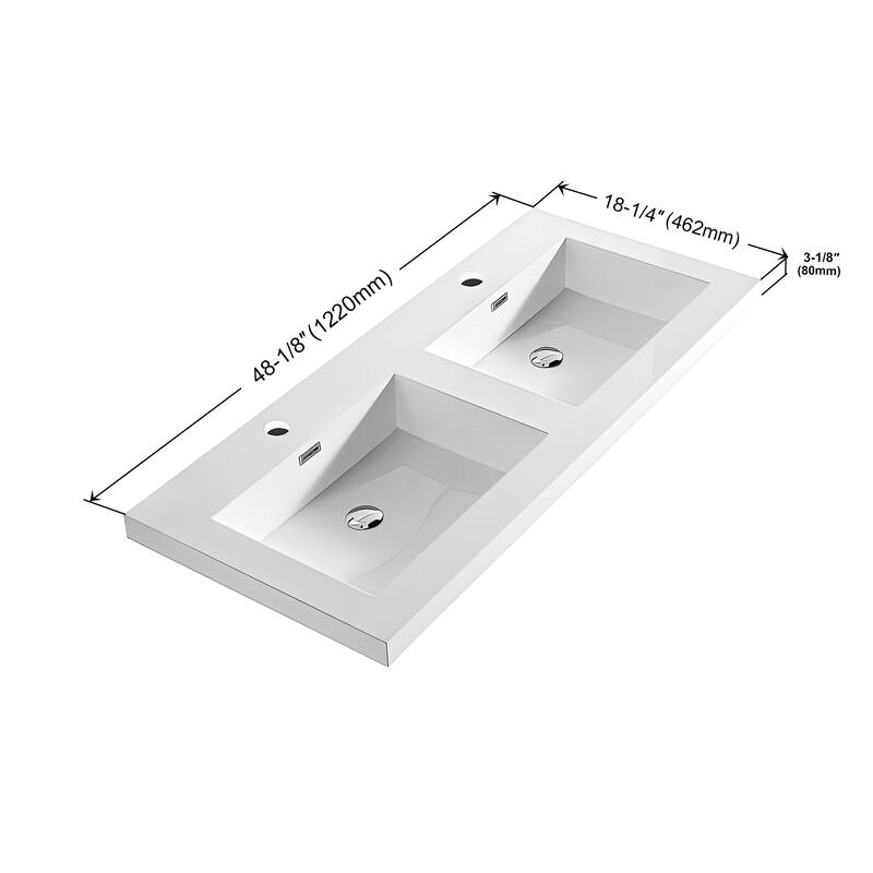 Dowell 18" FTB Resin Bathroom Vanity Basin
