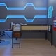 preview thumbnail 21 of 32, LED Lights Loft Bed with Desk,Storage Shelves and Guard
