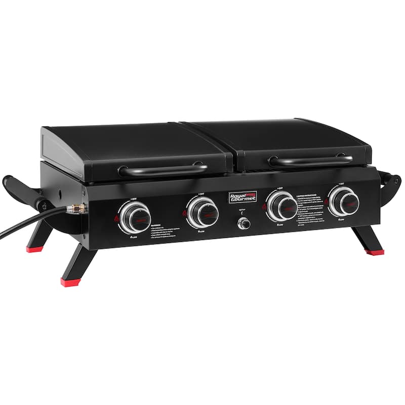 Royal Gourmet GD4002TP Portable Tabletop Grill & Griddle Combo, Black