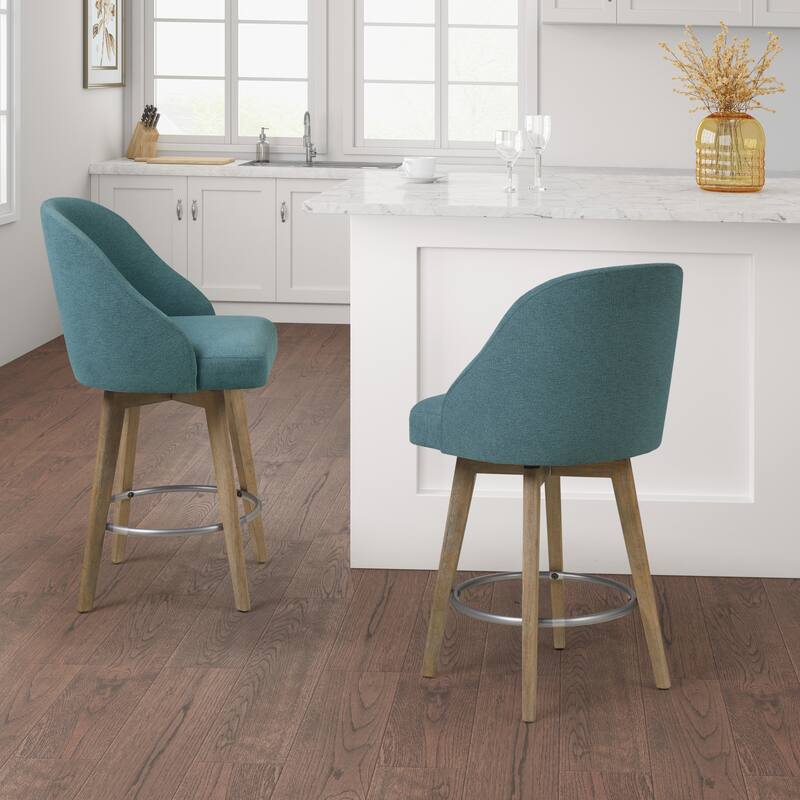 Madison Park Walsh Counter Stool With 360 degree Swivel Seat