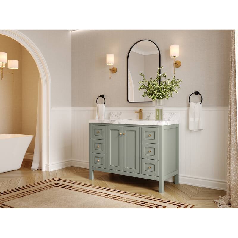 Willow Collections 48 in. W x 22 in. D Nashville Single Sink Bathroom Vanity with Countertop