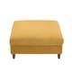 preview thumbnail 47 of 51, Modern Square Corduroy Upholstered Ottoman With Wood Leg